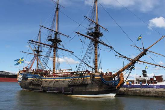 Historic ship in Gothenburg harbour